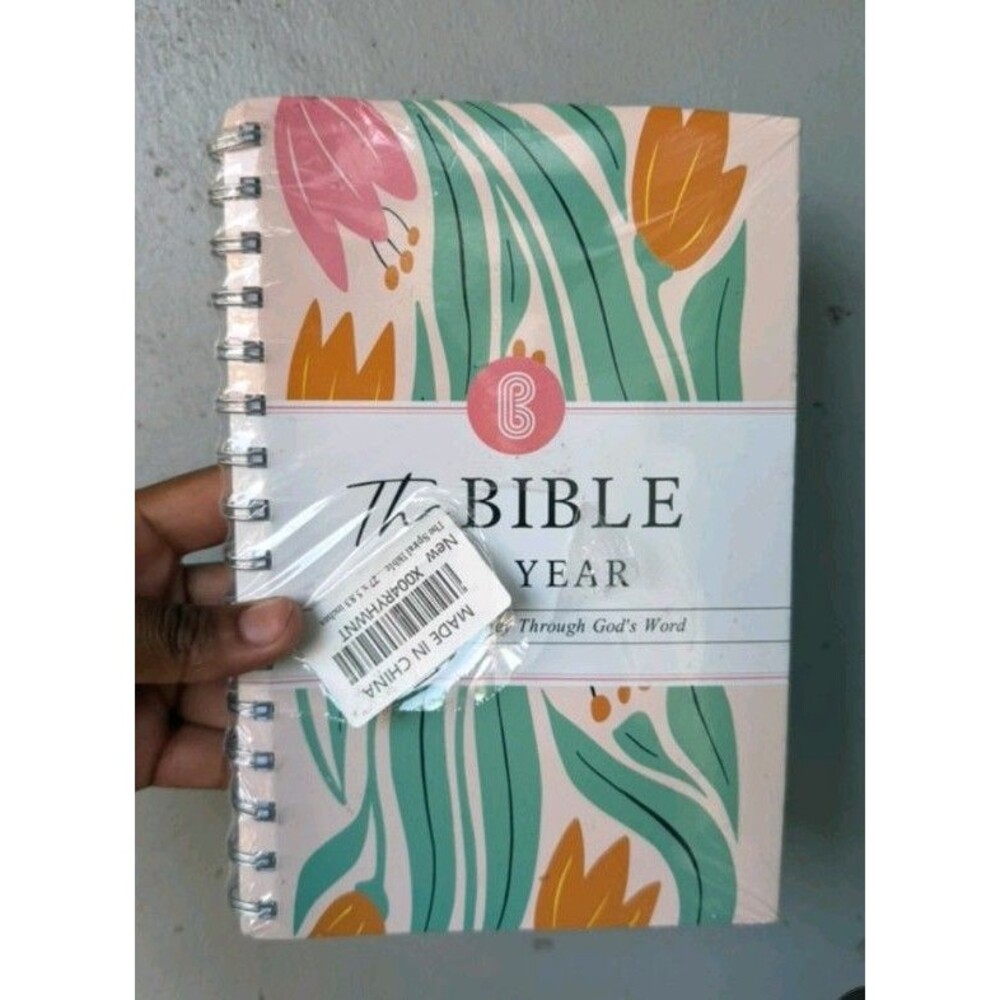 NEW The Bible in a Year | 52 Week Guided Bible Study & Devotional Spiral Journal